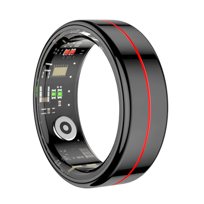 Men Women Heart Rate Blood Oxygen Monitor Waterproof Smart Ring